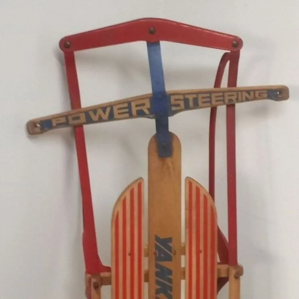 Vintage 1960's Yankee Clipper Wood Snow Sled Flexible Flyer